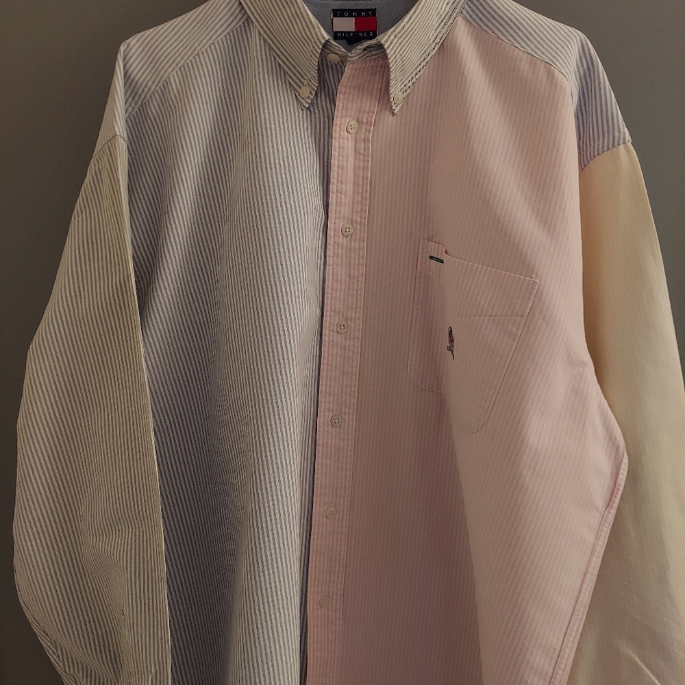 Vintage Tommy Hilfiger Pastel Colorblocked
